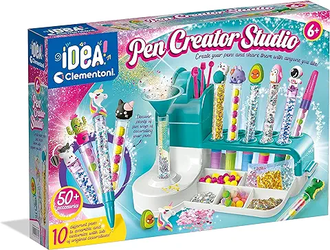 Clementoni - 18779 - Idea - Taller De Los Bolígrafos - Un Set Perfecto Para Hacer Tus Propias Bolígrafos, Juego Creativo, Juego Para Manualidades, Juguete 6 Años  