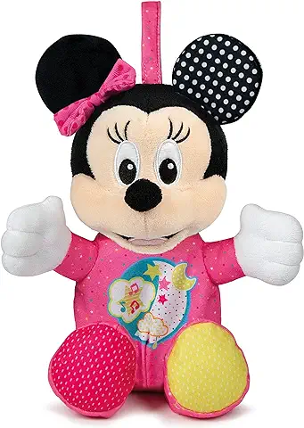 Clementoni - Baby Disney Baby Minnie Peluche Luces y Sonidos - Peluche Bebé Interactivo de Disney a Partir de 3 Meses (17207)  