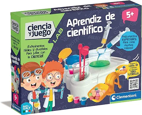 Clementoni, Ciencia Junior, Aprendices de Científico, Juego Educativo de Ciencias, Taller Experimentos, Juguete Niños 5 Años, Juego en Español (55491)  