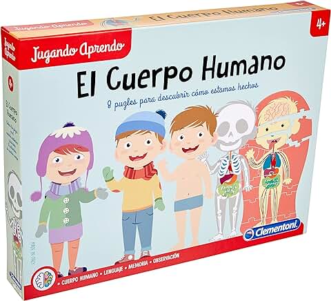 Clementoni - El Cuerpo Humano - Juego Educativo a Partir de 4 Años, Juguete en Español (55114)  