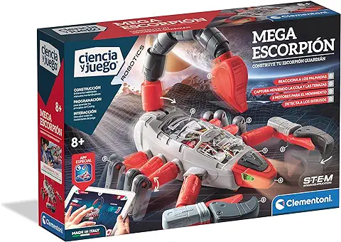 Clementoni- Mega Escorpión Ciencia y Juego Robot Educativo, Multicolor, One Size (55433)  