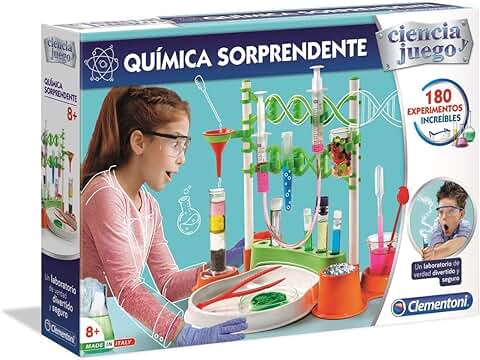 Clementoni - Química Sorprendente - Juego Científico a Partir de 8 Años, Juguete en Español (55376)  