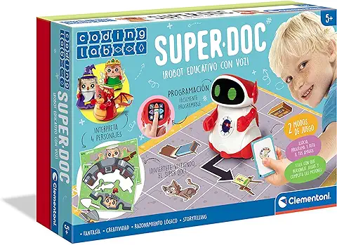 Clementoni - Super Doc - Robot Educativo a Partir de 5 Años, Juguete en Español (55379) - 8005125553792  