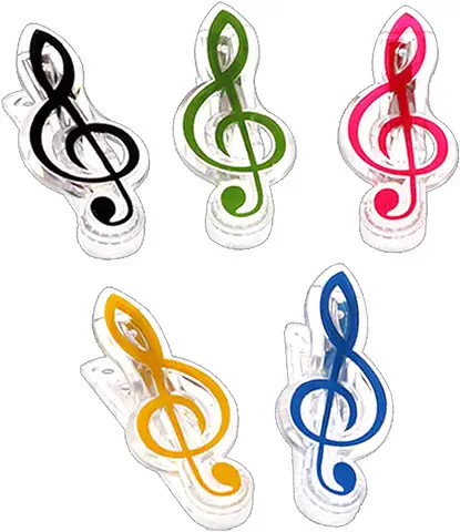 Clips de Música para Partituras, Clips Musicales, Soporte de Página para Piano, Guitarra, Violín, Tocar Instrumentos, Abrazaderas para Carpeta, Pinza para Libro, 5pcs  