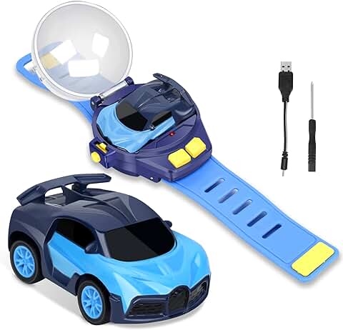 Coche Teledirigido con Luces Radio Control Remoto Coches RC Coches para Niños Reloj Control Remoto Coche Juguete Coche Radiocontrol para Regalos Navidad Cumpleaños Juegos  