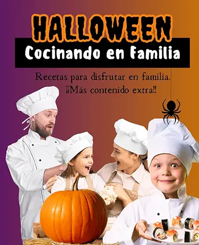 Cocinando en Familia: Recetas para Halloween.: Libro de Cocina que Incluye Ideas y Decoración para Halloween. Páginas Extra para Tomar Notas y Apuntar Recetas.  