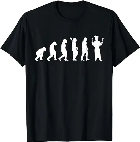 Cocinero Evolución Cocinar Chef Gastronomía Chef Hobby Camiseta  