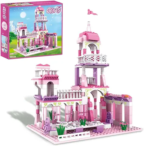 COGO Princess Castillo Juguetes de Construcción Castillo de Juegos Juguetes de Princesa Palacio Juego Creativo Regalos para Niñas y Niños de 6 Años o Más 254 Piezas  