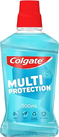 COLGATE - Baño de boca Multiprotección - Sal Marino Activo y Fluor - Frasco 500 ml  