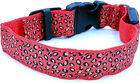 Collar Luminoso Perro -Mascota Suave - Collar Perro -Luz Impermeable - Ajustable Collares LED para Perros Pequeño/Mediano/Grande.  