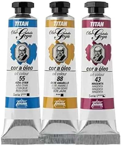 Colores Azules Óleo Goya Titan - Tubo 6 - 20 mL, 49-Azul Celeste  