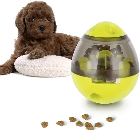 Comida para Perros Ball, Lesfit Snack Food Dispenser Alimentador Rompecabezas de Interactivo IQ Treat Juguete para Perros y Gatos (Verde) Product Name  