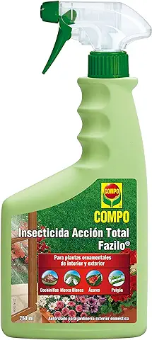 COMPO Fazilo Insecticida Acción Total, Para Plantas Ornamentales de Interior y Exterior, Envase Pulverizador, 750 ml  