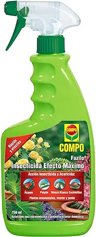 COMPO Fazilo Insecticida Efecto Máximo, Acción Insecticida y Acaricida, Plantas Ornamentales, de Interior y Jardín, Envase Pulverizador, 750 ml  