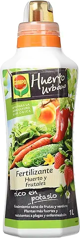 COMPO Fertilizante para todo tipo de Frutas y Verduras, Fertilizante Líquido Natural, 1 Litro  