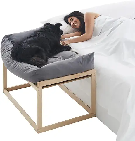 COOL · DREAMS - Cama Elevada para Perro y Gato Antiestrés. Colecho Junto a tu Mascota (3 Alturas). Ideal para Mascotas Grandes, Medianas y Pequeñas. Savannah  