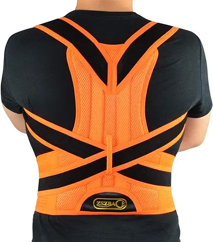 Corrección de Postura Espalda Mujeres Hombres, Soporte de Espalda Proporciona Soporte Lumbar y de Espalda para Oficina y Deportes, Alisador de Espalda Corrige Jorobadas y Alivia el Dolor de Espalda  