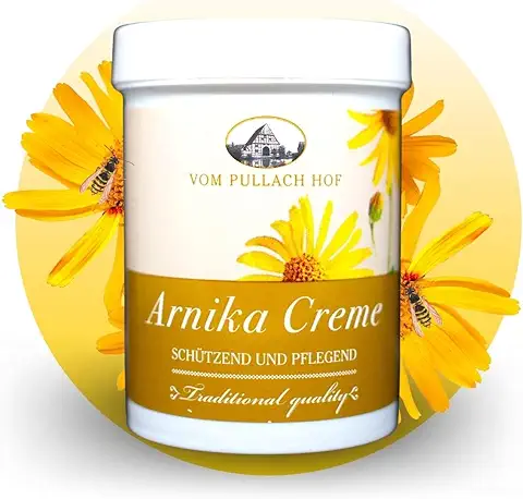 Crema Arnica Antiinflamatoria con Aceites Naturales. Ideal para Masajes Musculares y Articulares. Para Calmar los Dolores. Con Efecto Relajante. Formula Alemana 150ML  