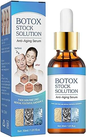 Crema Facial, Suero de Solución Madre de Botox, Líquido Antiarrugas Reafirmante, Esencia para Desvanecer Líneas Finas 30ML (1Pc)  