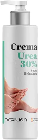 Crema Hidratante Urea 30% 500ml - Crema Super Hidratante para pies y Manos con Pantenol, Vit E y Urea - Protección y Reparación de la piel - Depilion  