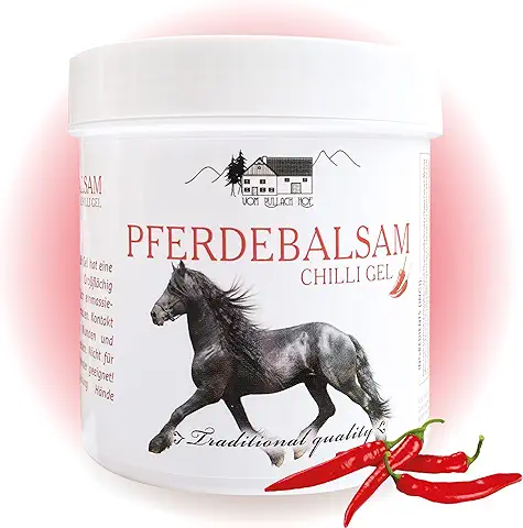 Crema para el Alivio de Dolores Musculares y Articulaciones con Efecto de Calor. Balsamo de Caballo para la Espalda. Con Aceites Esenciales Ideales para usar en los Masajes  