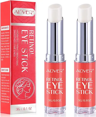 Cremas Para Los Ojos-Antiojeras,Remescar Bolsas Y Ojeras Contorno De Ojos Retinol Contorno De Ojos Mujer Con Retinol ColáGeno Y áCido HialuróNico Para Las Ojeras Y Efecto Hidratante(2pcs)  