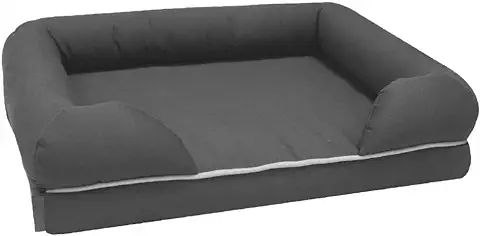 Croci Revenant Limitless, Cama Para Perro, Cama Viscoelástica, Sofá Ergonómico Con Funda Lavable, Cojín Impermeable, Cama Para Perro Talla S, Medida 65X51 Cm, Gris  