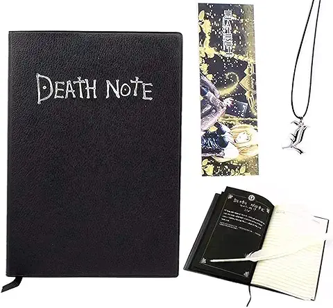 Cuaderno Death Note con Bolígrafo, Cuaderno de Cosplay Death Note con tema de Anime de Moda, Regalos para Amantes de Cosplay, se Puede usar como Diario y Cuaderno  