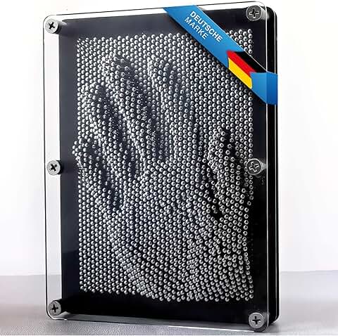Cuadro de uñas 3D Pinart Picture Escultura Retro de Juguete con uñas de Metal 20 x 15 cm