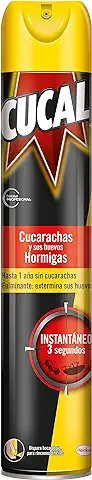 Cucal Insecticida Aerosol Instant Contra Cucarachas, Hormigas y sus Nidos 750ml, Insecticida para Insectos Rastreros Eficaz en 3 Segundos  