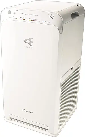 Daikin Purificador de Aire - con Filtro HEPA - Para el Hogar - Eliminador de Virus, Fiebre del Heno, Polen y Polvo - Tecnología Flash Streamer - Monitoreo de la Calidad del Aire - Hasta 82m² - MC55W  