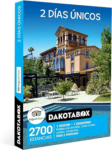 DAKOTABOX - Caja Regalo Hombre Mujer Pareja idea de Regalo - 2 Días únicos - 2700 Estancias en Hoteles Rurales, Haciendas, Masías, Cortijos y Mucho más  