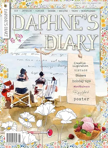 Daphne's Diary Revista #4 2023 (inglés) | Libro de Trabajo de arte Creativo | Revista Interactiva para Mindfulness, Colorear, Arte, Cocinar, Viajes | Lleno de Inspiraciones Creativas y Artículos  