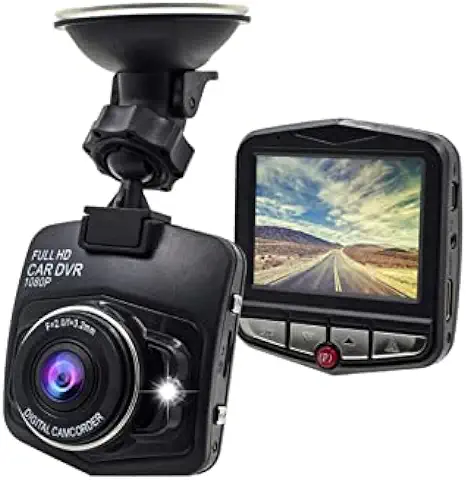 Dash Cam 1080P Full HD, Pantalla de 2,5 Pulgadas 170 ° Grabadora de Video Dashcam para Automóviles, Monitor de Estacionamiento de Soporte, Grabación en Bucle, Sensor G, Detección de Movimiento, Visión  