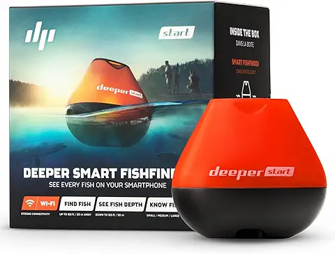 Deeper Start Sonda de Pesca - Detector Radar de Peces Portátil con WiFi. Accesorios de Pesca para Río y Carpfishing | Pesca Recreativa para Orilla  