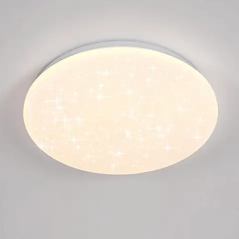 Delaveek Pláfon LED Techo, 24W Lámpara Estrellas Techo Luz Natural 4000K, Lampara LED Techo Modernas Redondo para Habitación Infantil Dormitorio Cocina Sala de Estar Comedor Salon  