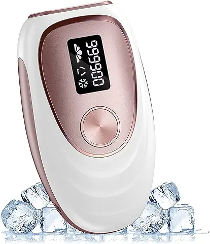 Depiladora Laser IPL con Función de Enfriamiento, 999,900 Flashes Sistemas de Depilación Luz Pulsada Indoloro para Mujer y Hombre, Dispositivo de Depilación en Casa para Cara, Brazos, Piernas, Cuerpo  