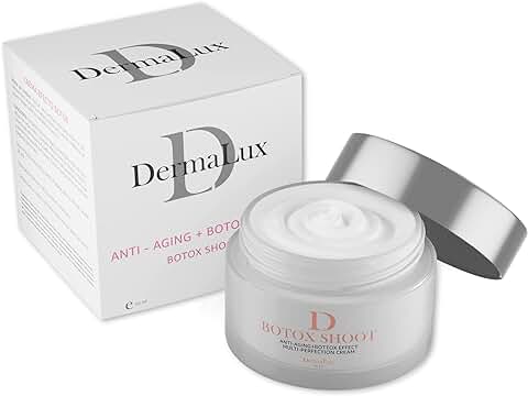 Dermalux Crema Antiedad Facial Mujer. Crema Hidratante Mujer. Acido Hialuronico. Crema Mujer Natural. Organica. Crema Antiedad Hombre. Crema Antiarrugas y Antimanchas. 50 ml  