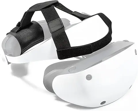 DEVASO Correa de Cabeza Ajustable para PlayStation VR2, Cómoda y Suave Correa PSVR2, Presión Reducida, Accesorios Ligeros PS5 VR2 para Juegos de Realidad Virtual.  