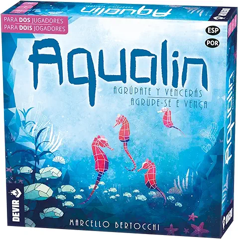 Devir - Aqualin, Juego de Mesa, Juego de Mesa de Duelos, Juego de Mesa de 10 Años, Juego de Mesa Divertido (BGAQUAPS)  