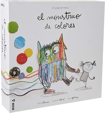 Devir - El Monstruo de Colores, Juego de mesa Infantil, 4 Años, Basado en el Libro Oficial de Anna Llenas, más 250mil Copias Vendidas (BGMONSP)  