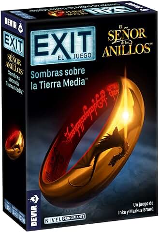 Devir - Exit: El Señor de los Anillos, Juego de mesa en Español, Escape Room, Juegos de Misterio con Amigos para Adultos (BGEXIT20SP)  