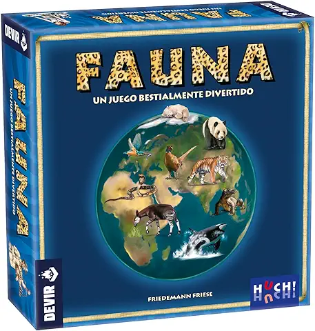 Devir - Fauna, Juego de Mesa, Juego de Mesa Divertido, Juego de Mesa con Amigos, Juego de Mesa 8 Años (BGHFAUNA)  