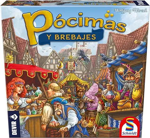 Devir - Pócimas y Brebajes, Juego de Mesa con Amigos, Premiado, 10 Años, Juego de Estrategia Divertido (BGPOBRE)  