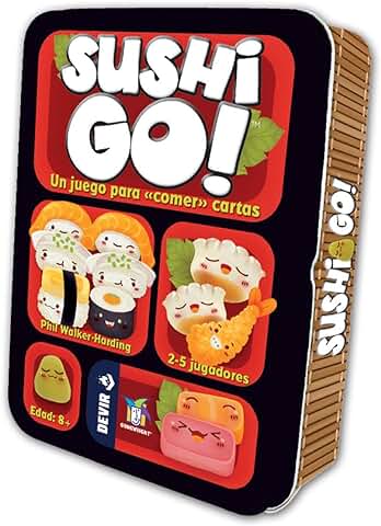 Devir - Sushi Go, Juego de Mesa, Juego de Cartas, Juego de Mesa con Amigos, Juego para Fiestas, Juego de Mesa 8 Años (BGSUSHI)  