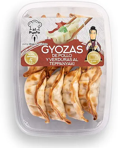 DIA AL PUNTO Gyozas de Pollo y Verduras al Teppanyaki Bandeja 8 uds 150 gr  