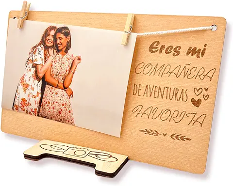 DIGIDU | Marcos de Fotos Personalizado, Portafoto, Regalo Original Amigo, Regalo San Valentin para Parejas, Regalo Cumpleanos, Decoración Wonderful, Aniversario  