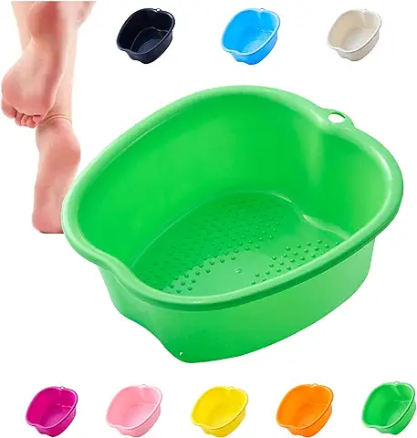 DIIQII Baño de Hidromasaje para Pies, Cuenco de SPA para Baño de pies Grandes Masajeador de Pies con Agua, Para Pedicura Desintoxicación y Masaje, Perfecto para Remojar Los Pies (Green)  