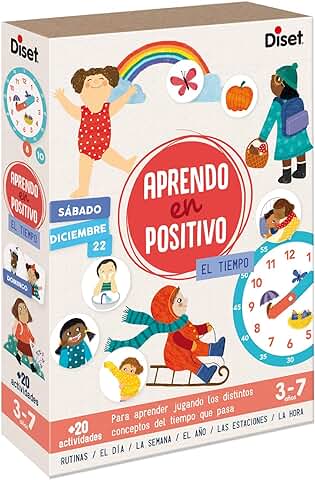 Diset - Aprendo en Positivo El Tiempo, Juego Educativo a Partir de 3 Años  