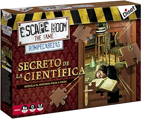 Diset - Escape room Rompecabezas, Juego de mesa Adulto que Simula una Experiencia Escape room Combinando Puzle a Partir de 16 Años  